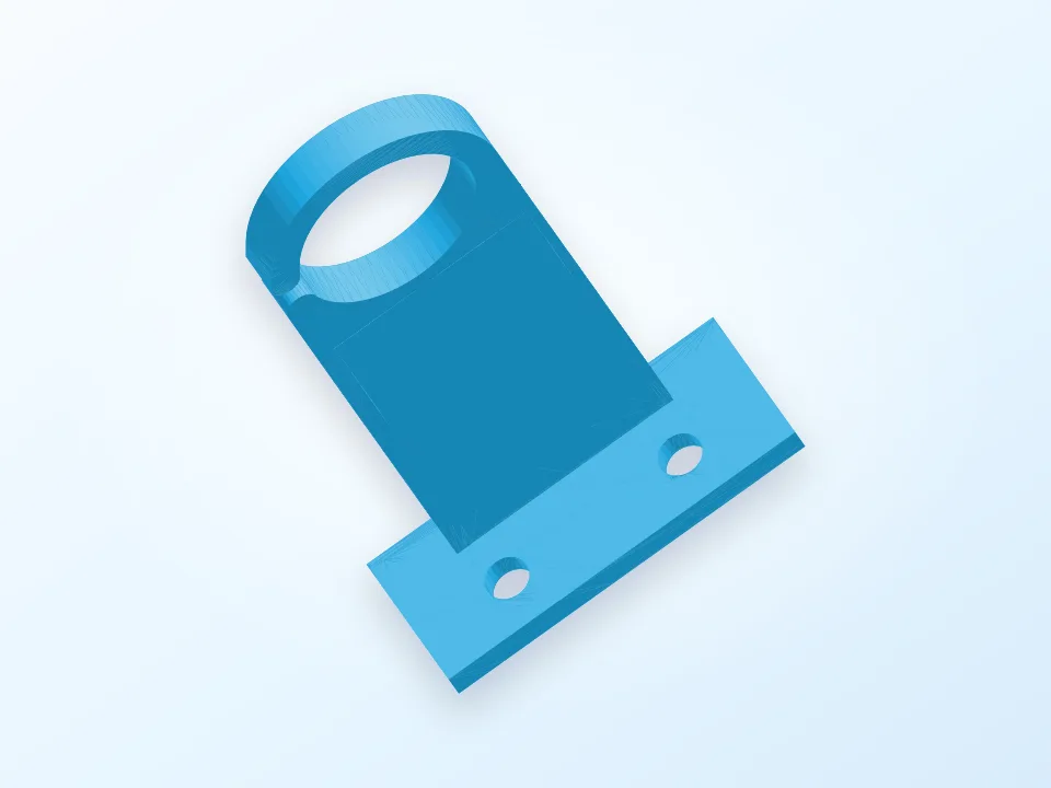 Filament Guide for 40mm T Rail 3D model preview