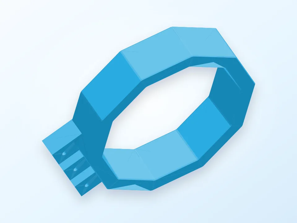 Decagon Cup Holder 3D model preview