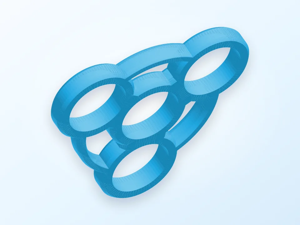 Generic Customizable Fidget Spinner 3D model preview