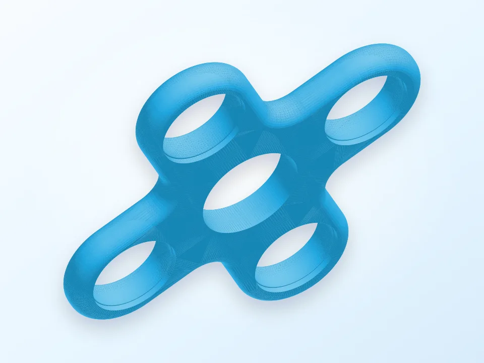 Mega 3/4" ball spinner 3D model preview