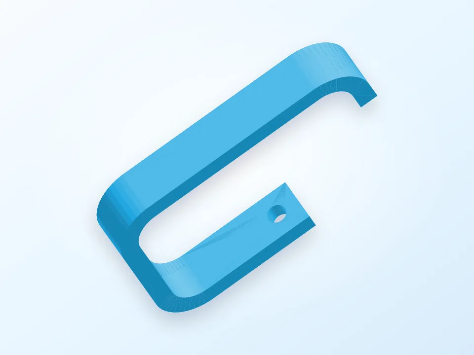 Parametric Hook 3D model preview