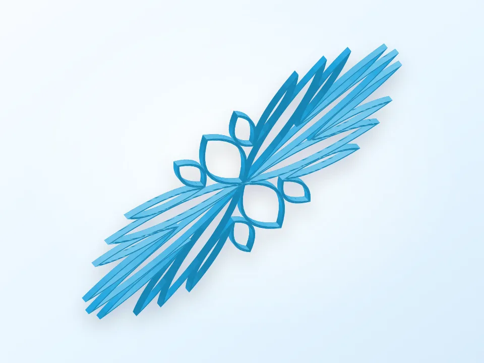 Snowflake 3D model preview