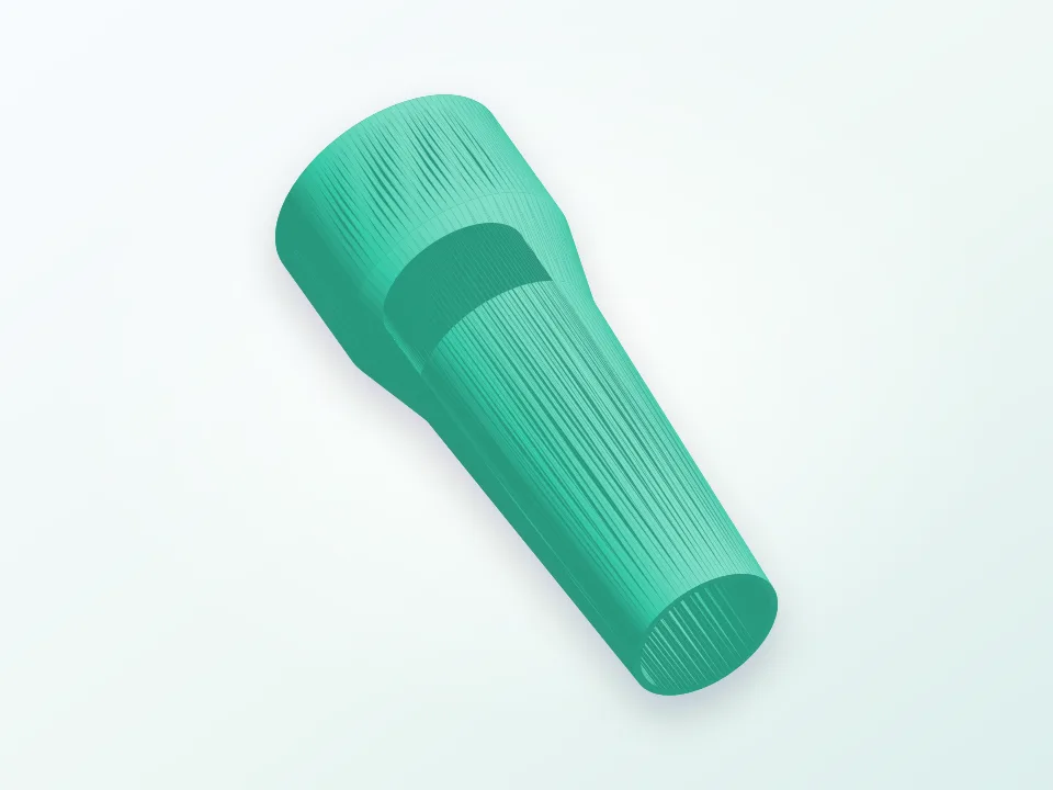 Simple 32mm Hose adapter 3D model preview