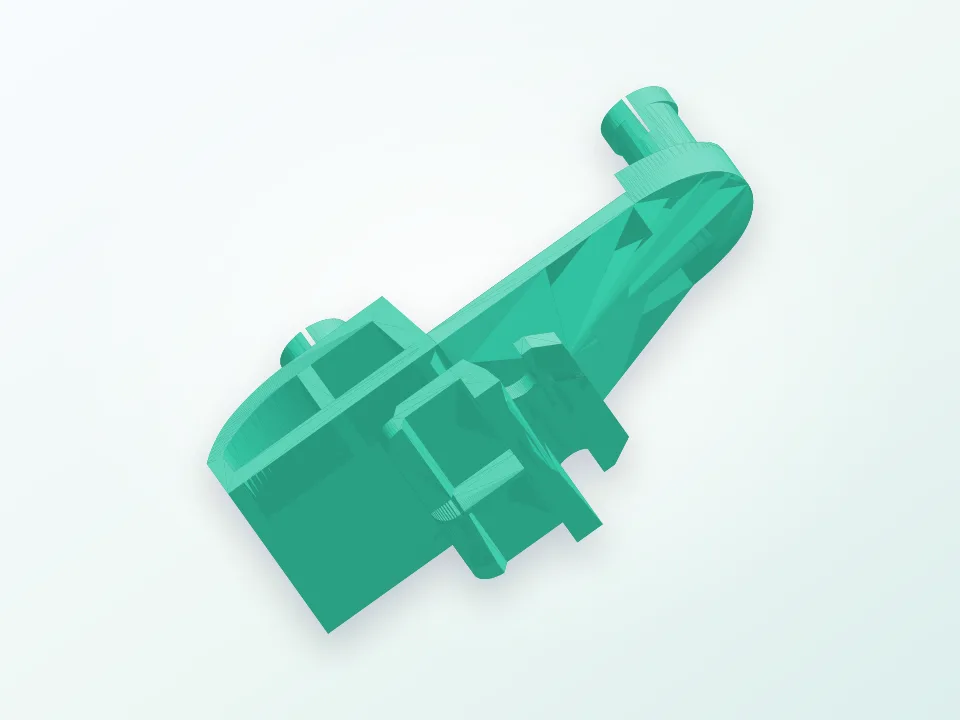 Westinghouse dishwasher rack bracket 3D model preview