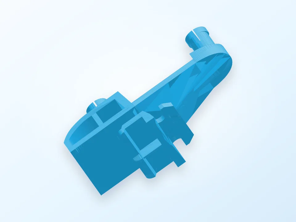 Westinghouse dishwasher rack bracket 3D model preview