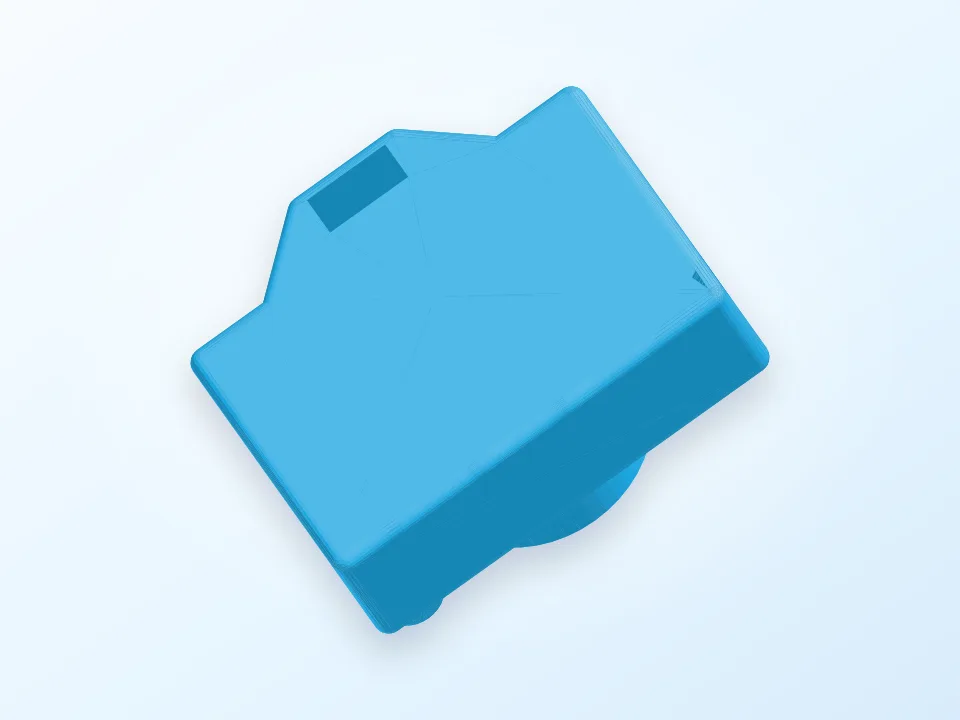 Camera shaped keychain 3D model preview