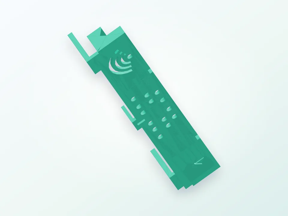 UDOO x86 antenna mount 3D model preview