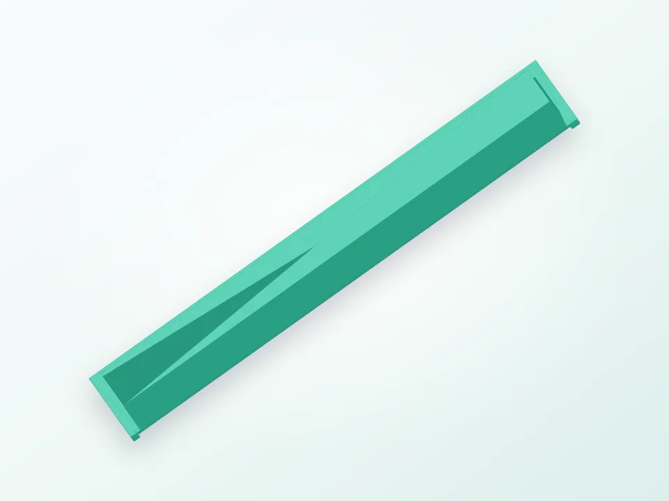 porte stylo crayon  plateau  bois lit 3D model preview