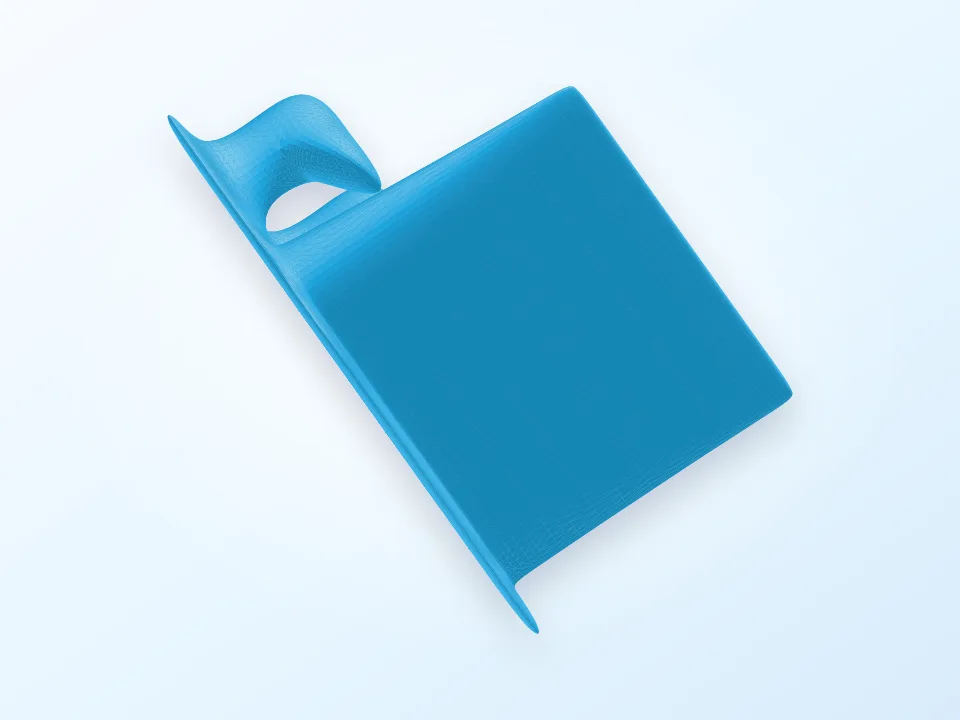 Coat rack with platform 3D model preview