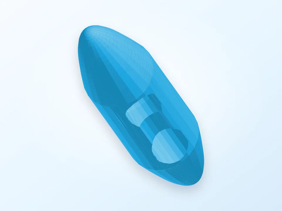 Elastic fastener 3D model preview