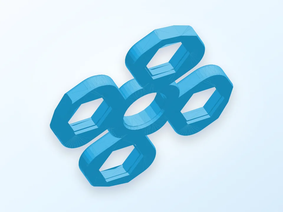 Quad Spinner 3D model preview
