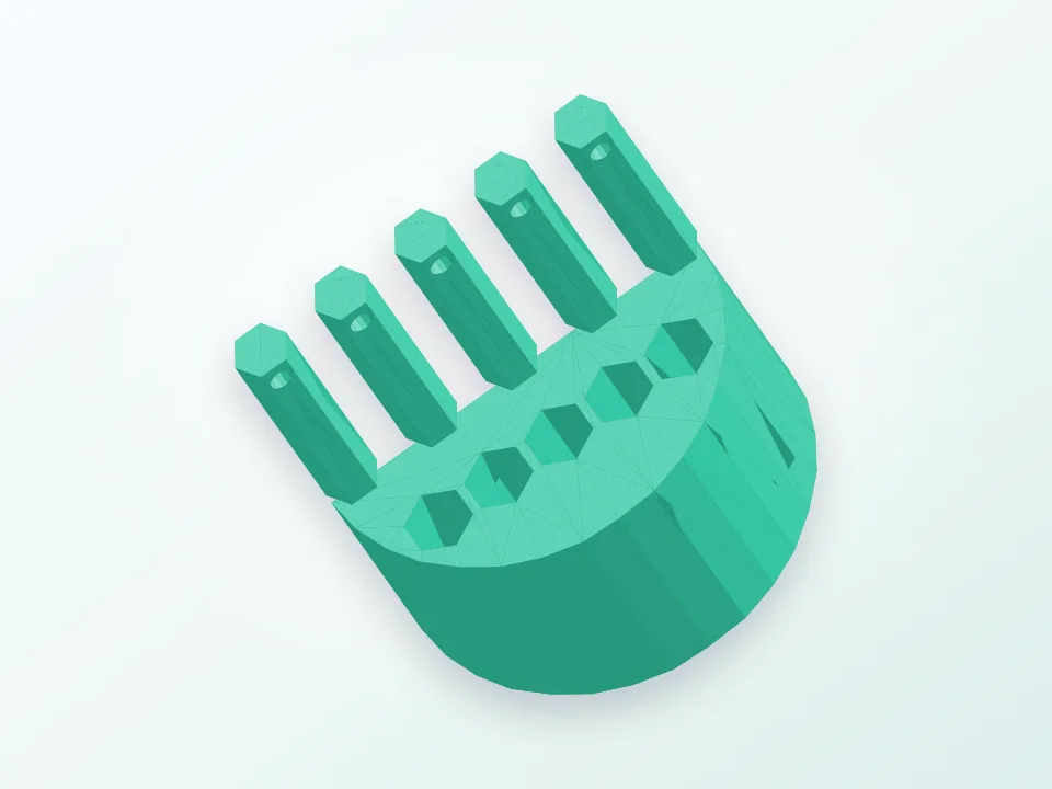 5-slot cable tensioner 3D model preview