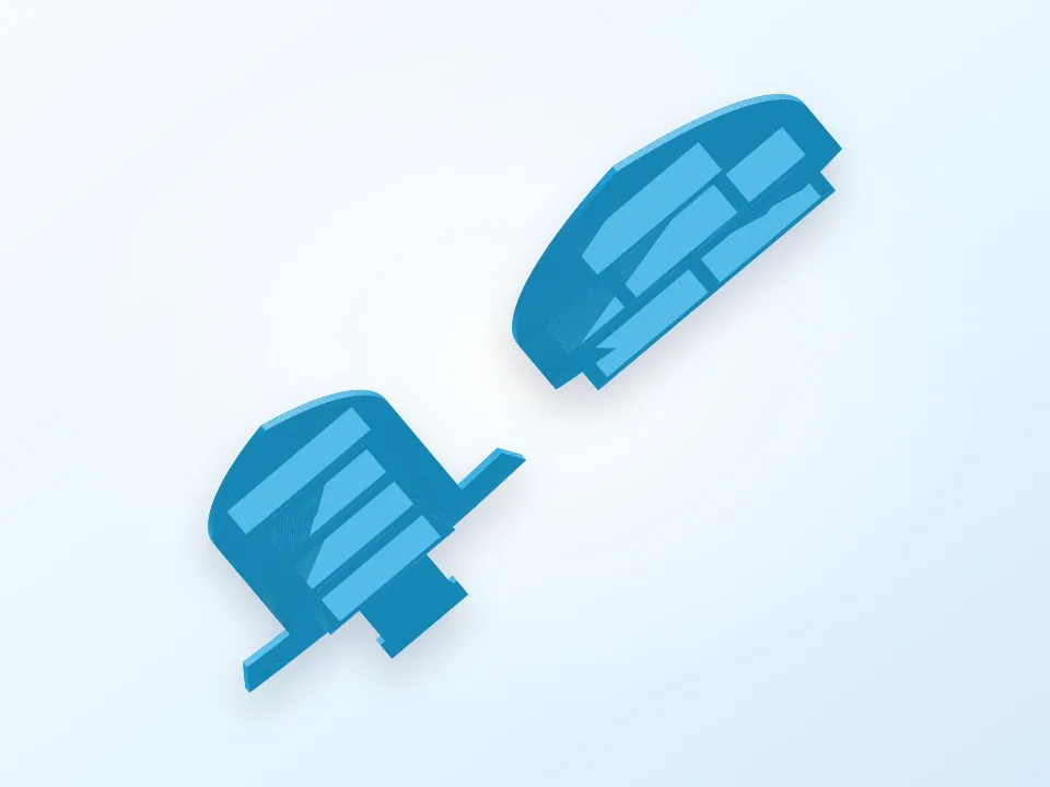 Dice trays for Pocket Tactics 3D model preview