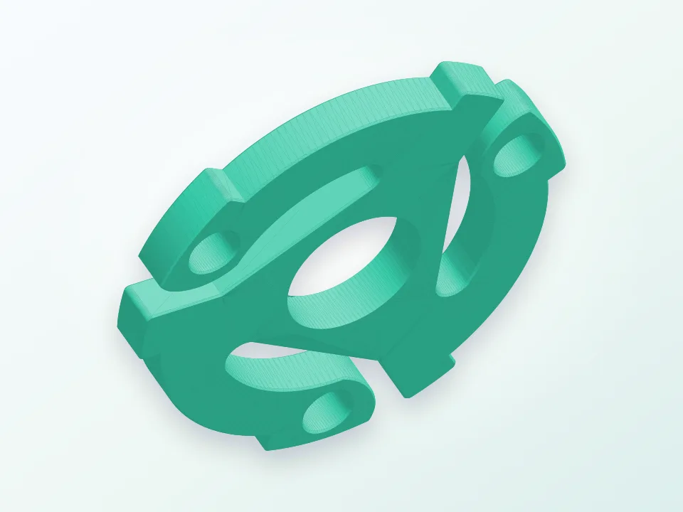 Record Spacer Fidget Spinner 3D model preview