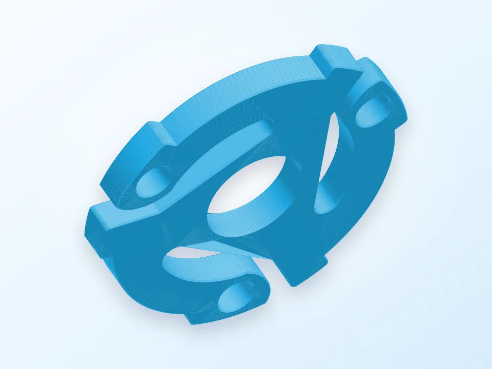 Record Spacer Fidget Spinner 3D model preview