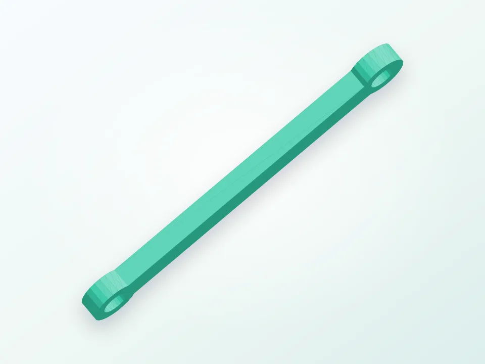 Trekker replacement tie rod 48mm 3D model preview