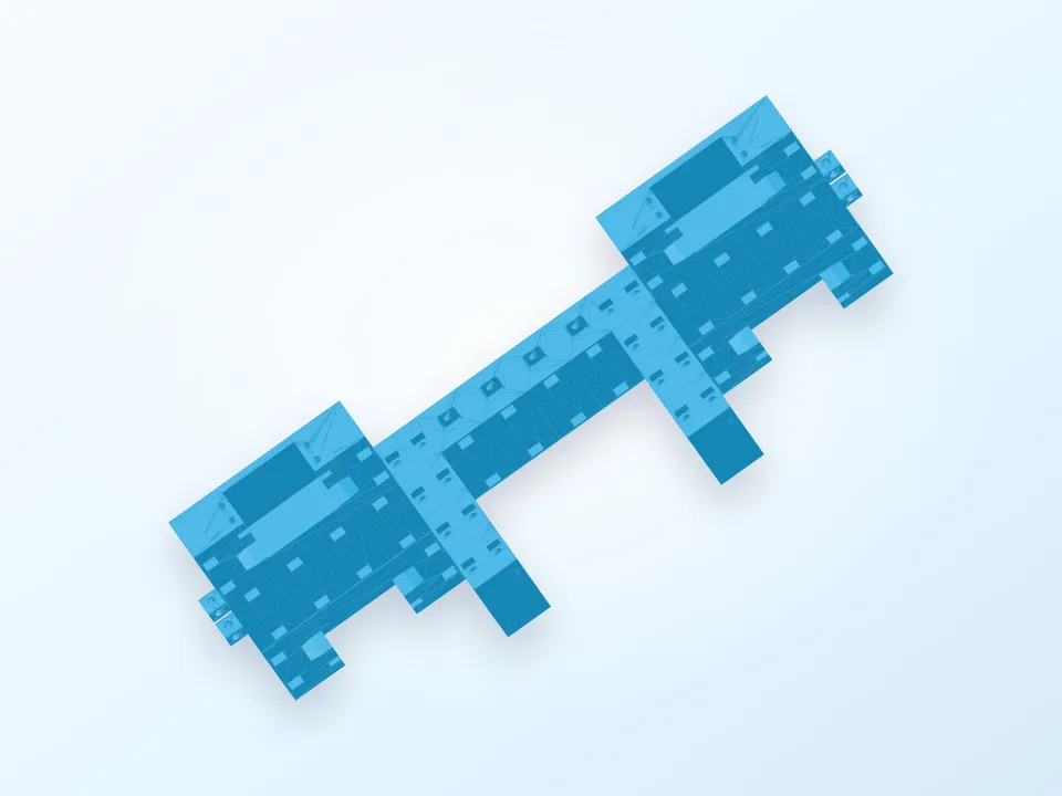 Interconnecting Robot Prototype Blocks 3D model preview