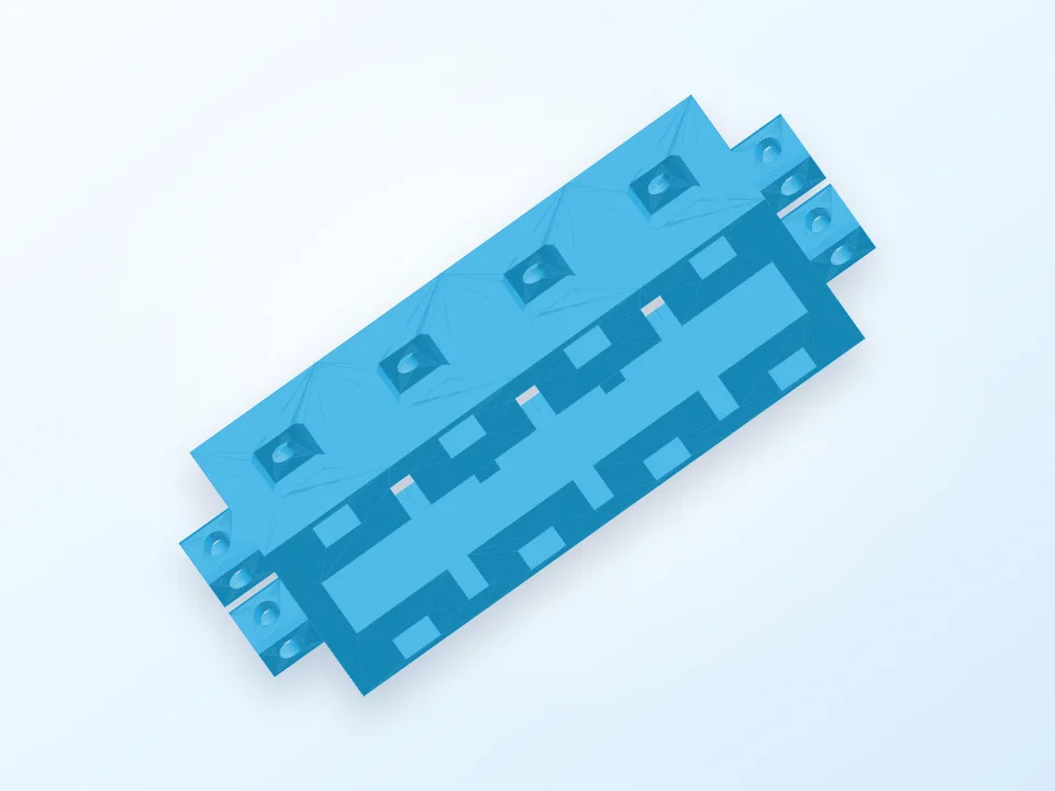 Interconnecting Robot Prototype Blocks - Interconnect 3D model preview