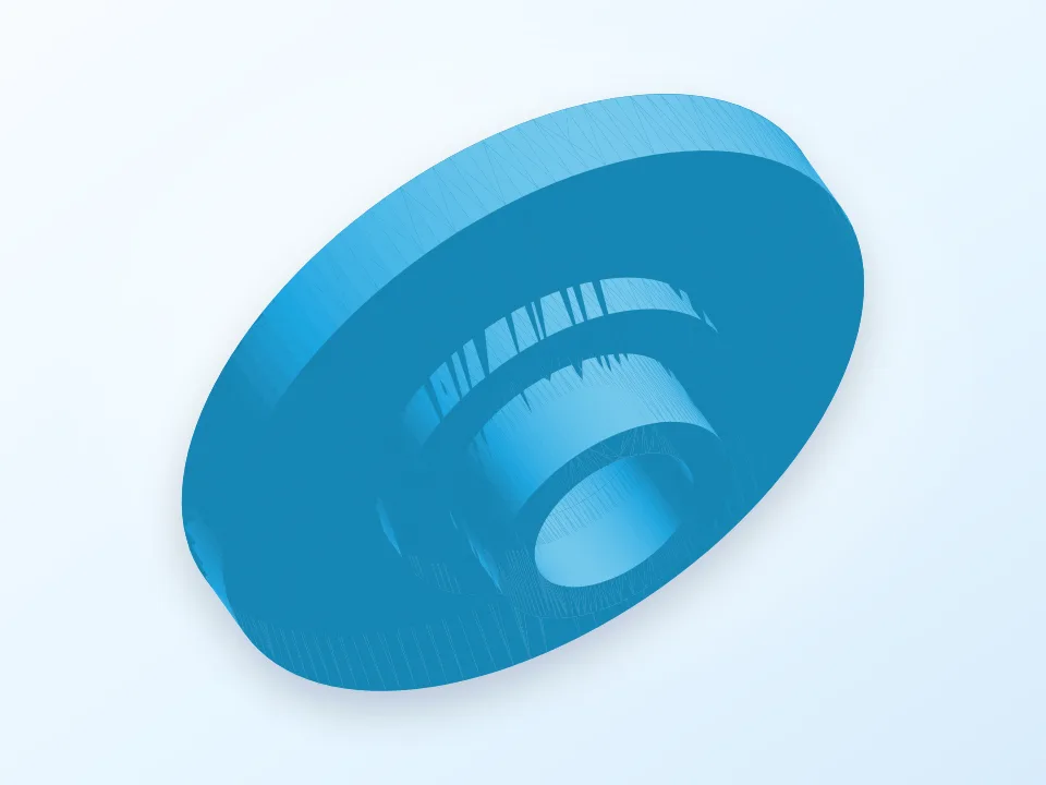 Fidget Spinner End cap 3D model preview