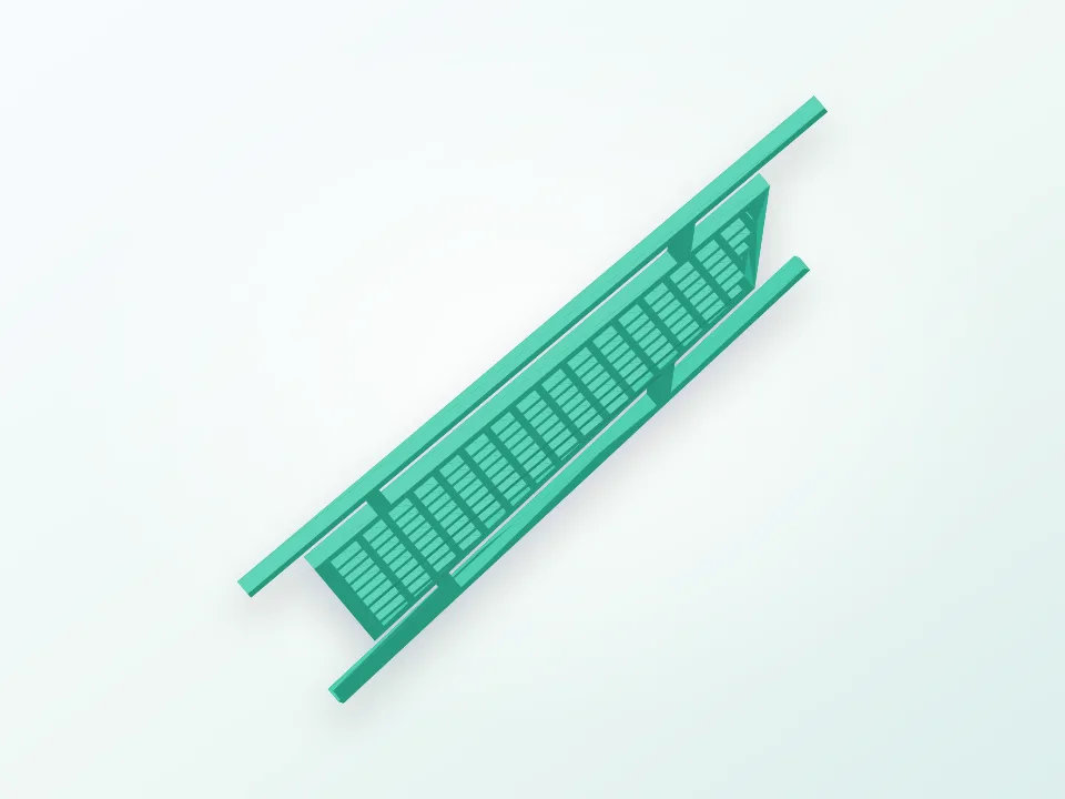 1/10 scale window net for Integy tube frame 3D model preview