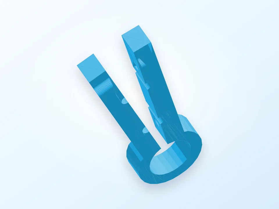 Clip extension 3D model preview