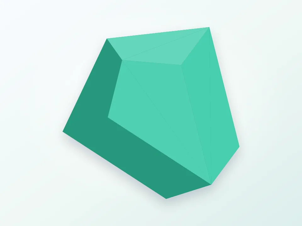 A Perfect Herschel enneahedron 3D model preview