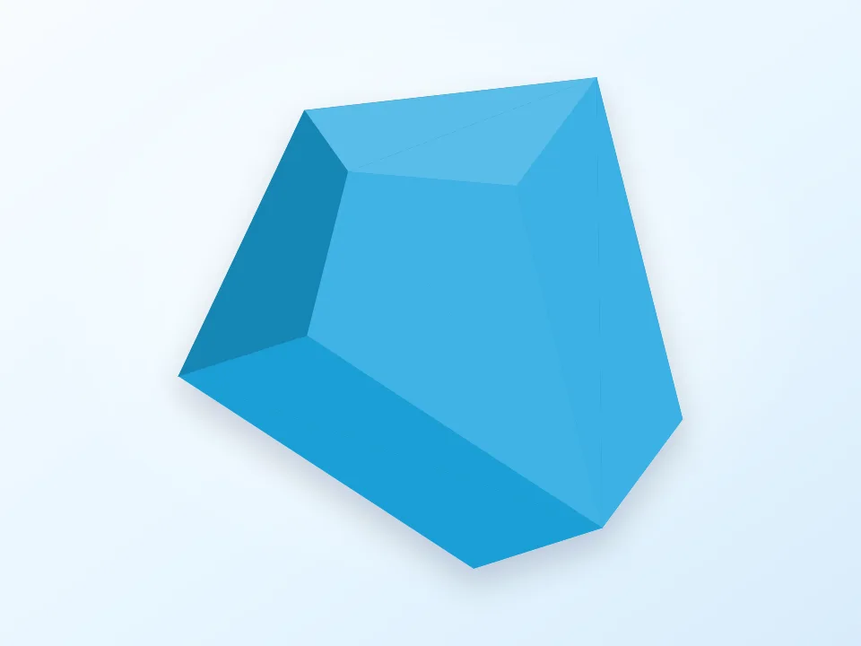 A Perfect Herschel enneahedron 3D model preview