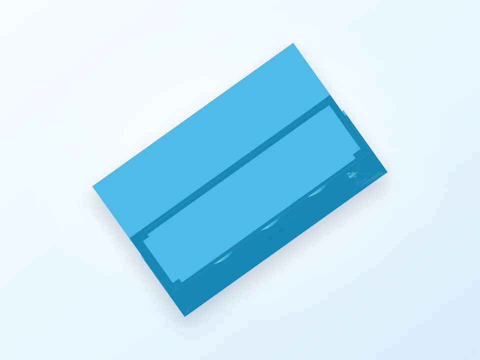 Box for P Emergency start and stop Emergency Pulsante 3D model preview