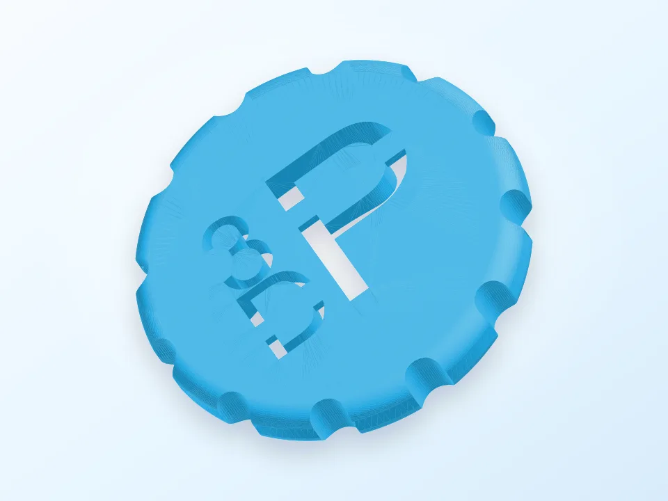 Maker coin 3D model preview