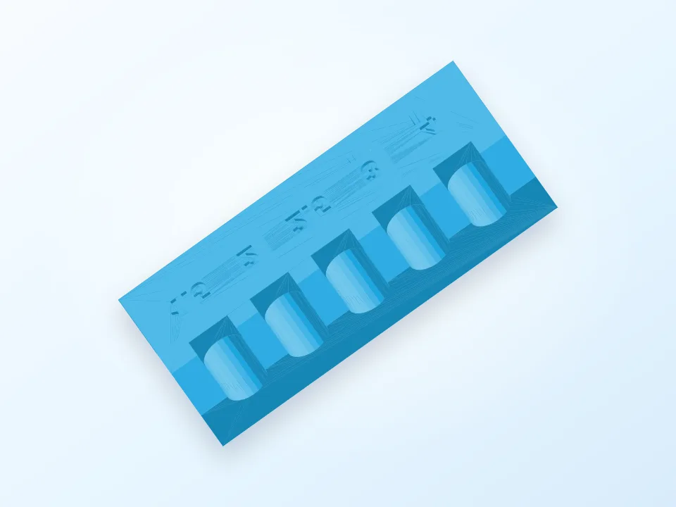 Magnetic Hex Key Caddy 3D model preview