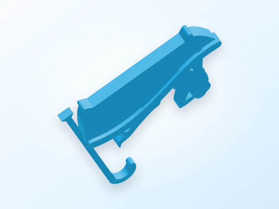 Bathroom sign 3D model preview