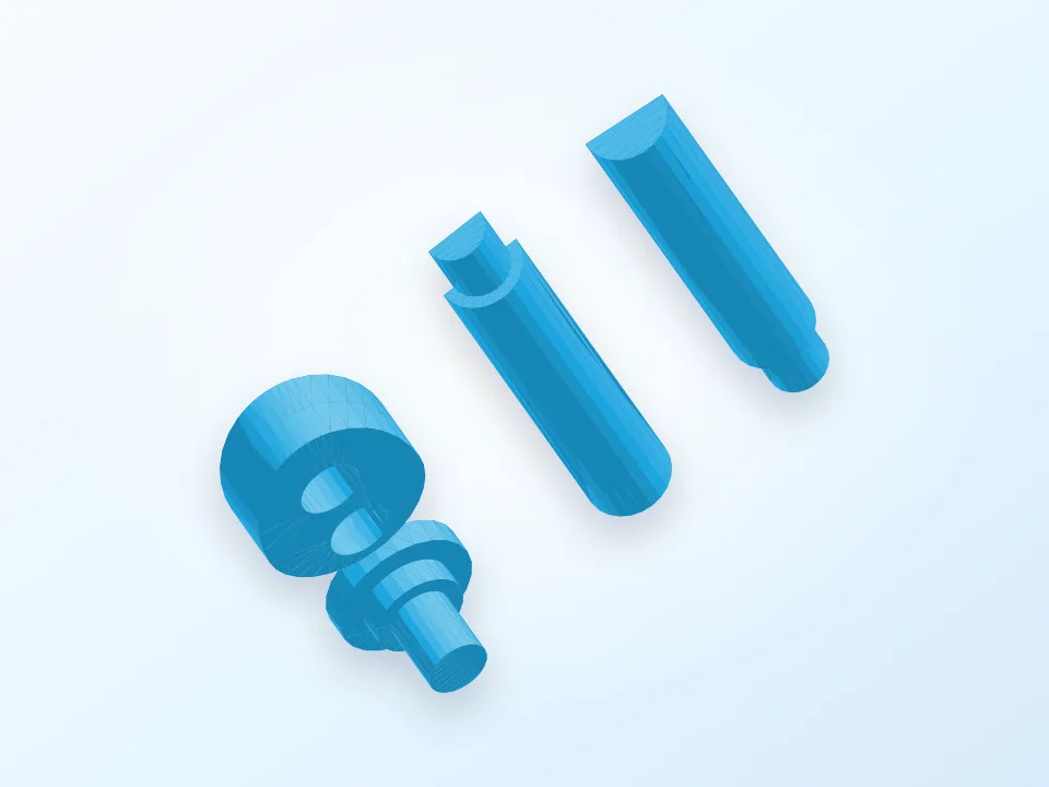 Brush Peg 3D model preview