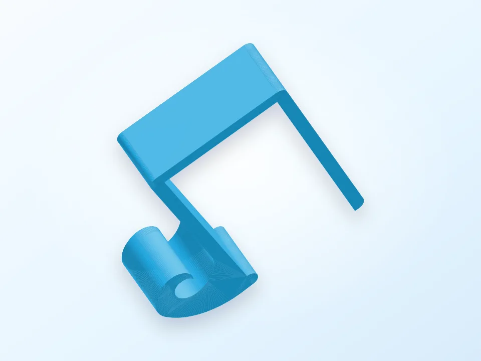 Desktop Headphone cable holder 3D model preview