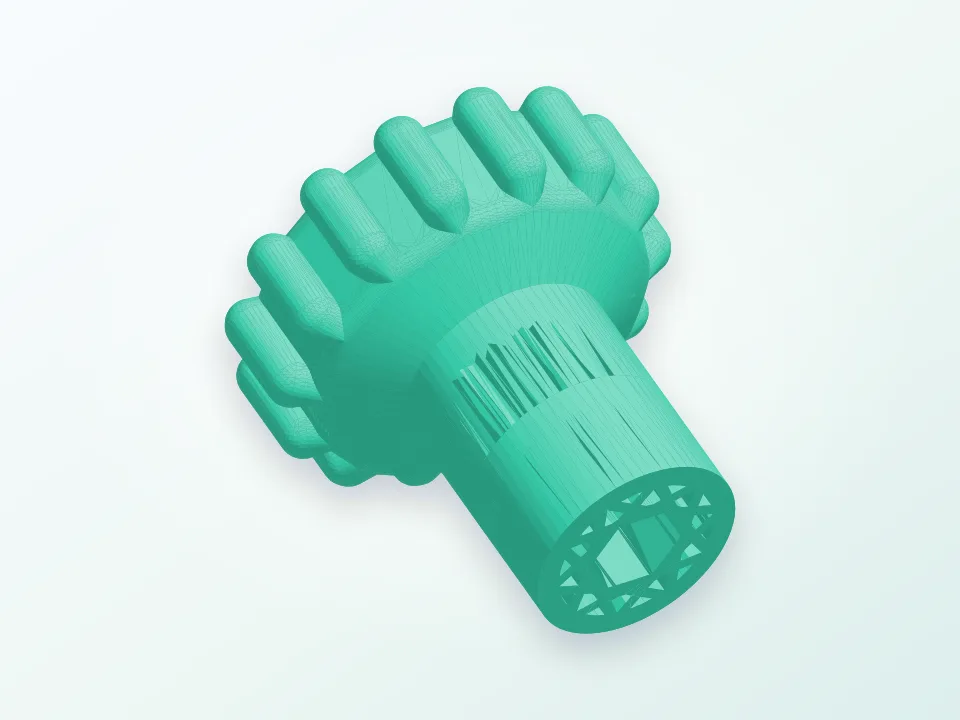 Socket wrench 3D model preview