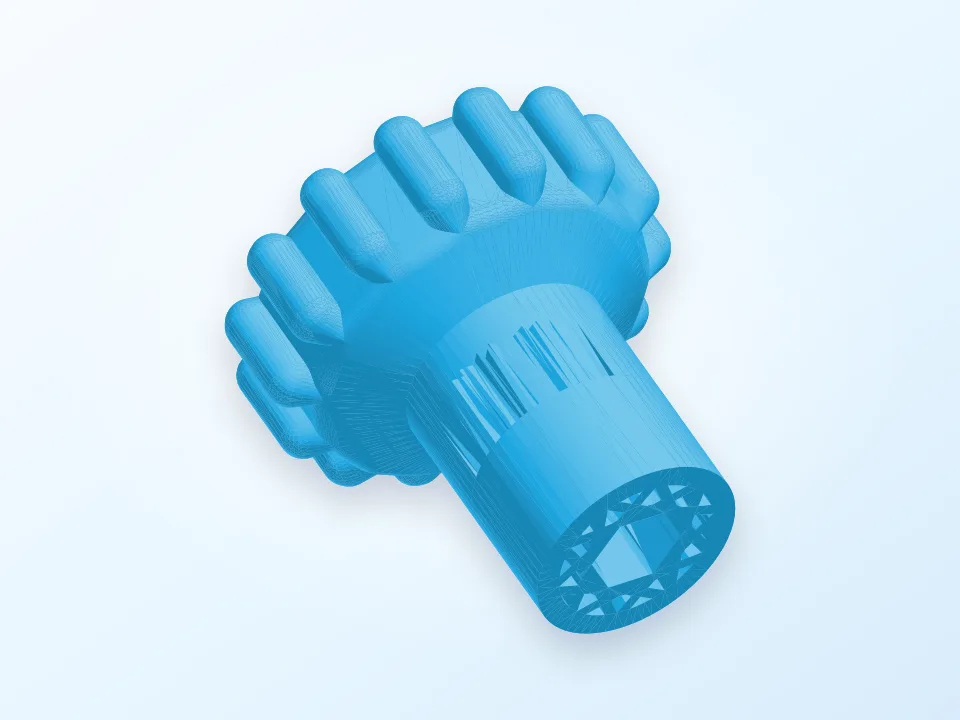 Socket wrench 3D model preview