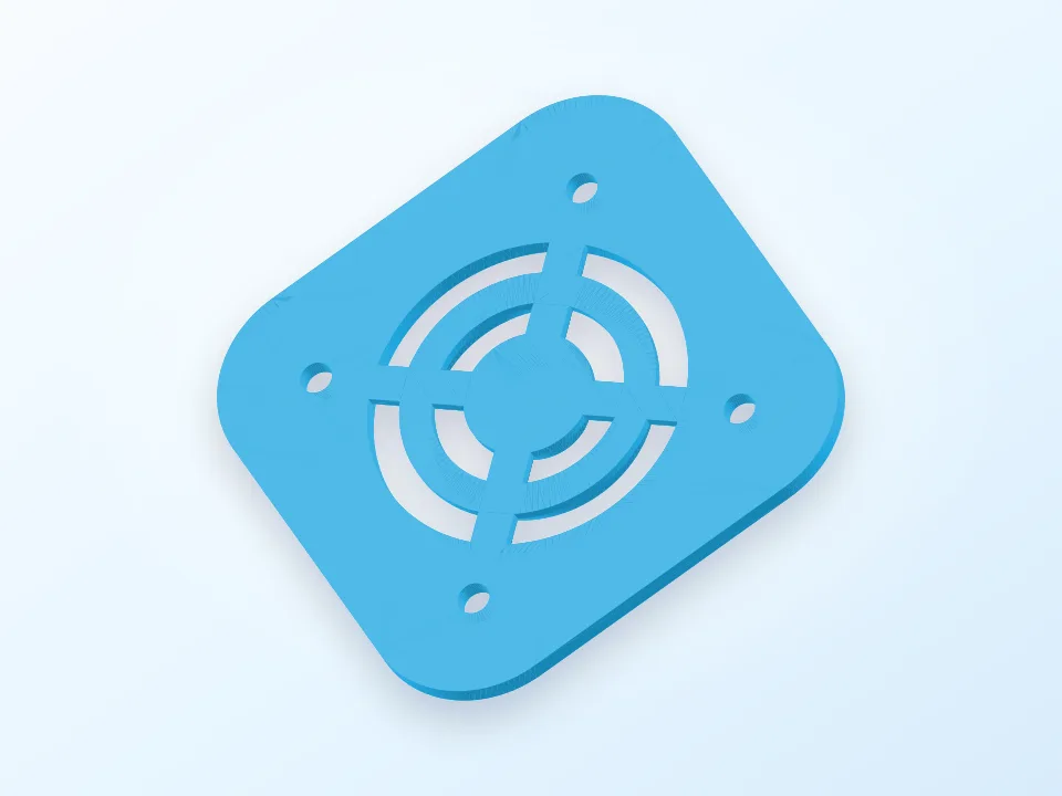 Fan Cover 60x60 3D model preview
