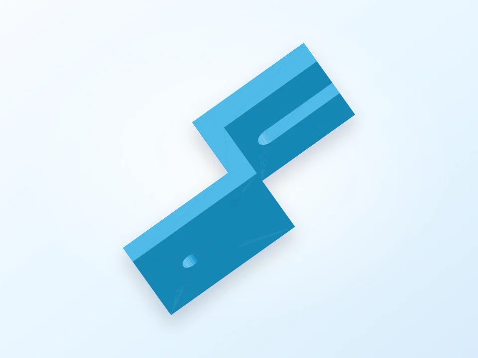 soporte de cable USB 3D model preview