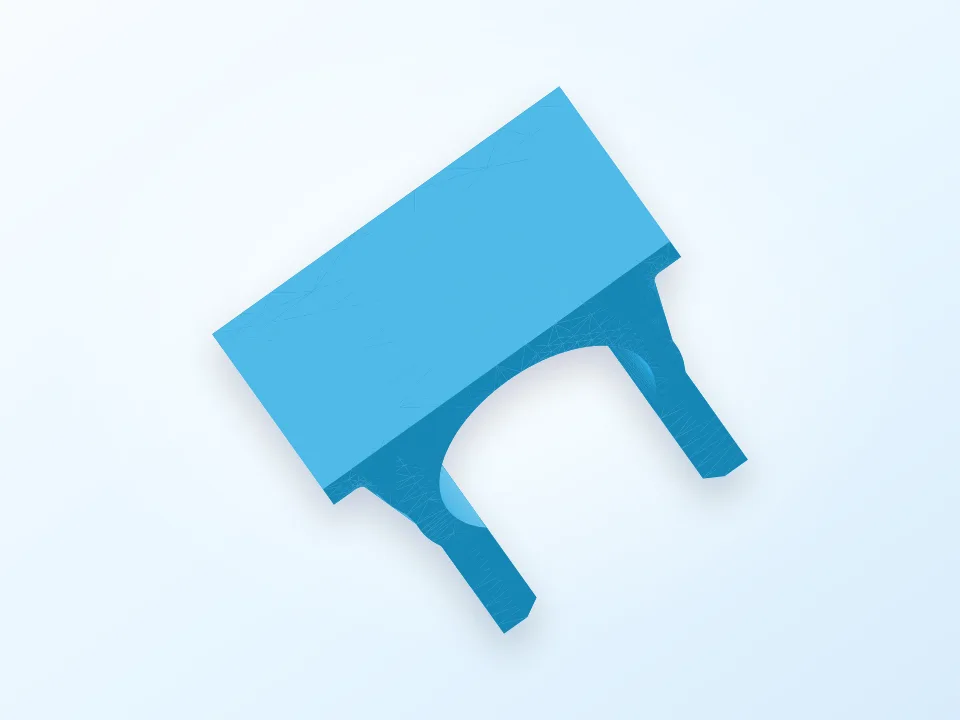 3/4' pipe clamp holder 3D model preview