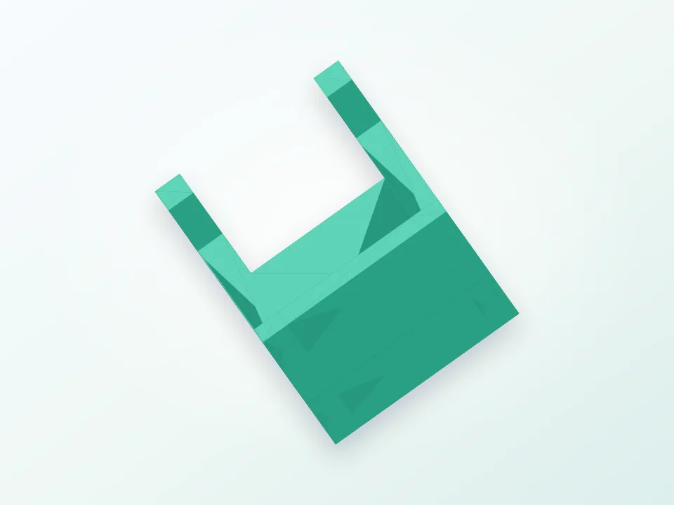 Square Desk  1:36 3D model preview
