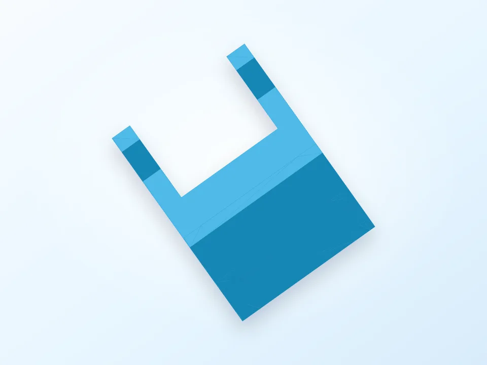 Square Desk  1:36 3D model preview