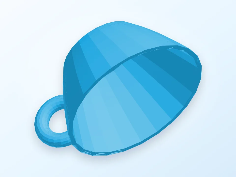 cup 3D model preview