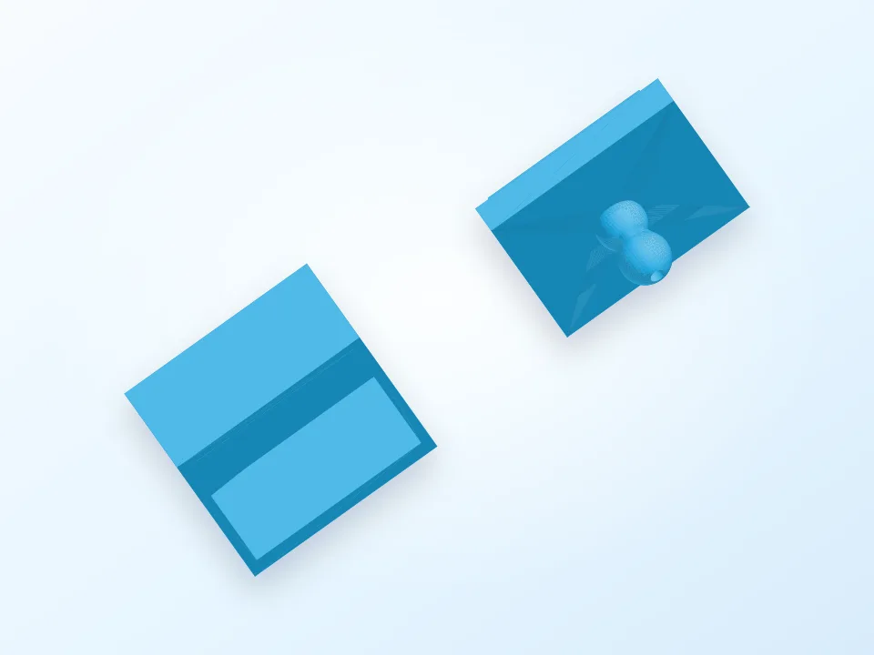 Box and lid 3D model preview