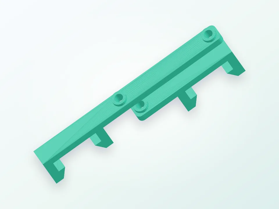 Sanguinololu Mendelmax Clip Mount 3D model preview