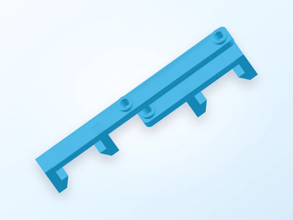 Sanguinololu Mendelmax Clip Mount 3D model preview