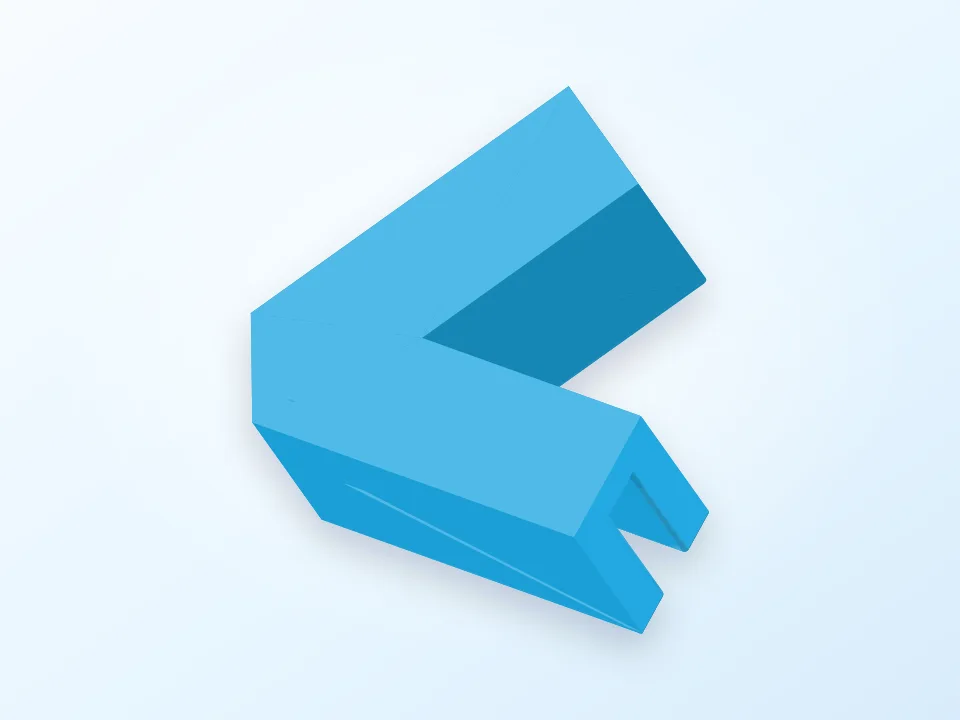 Foam Board Angle Clips 3D model preview
