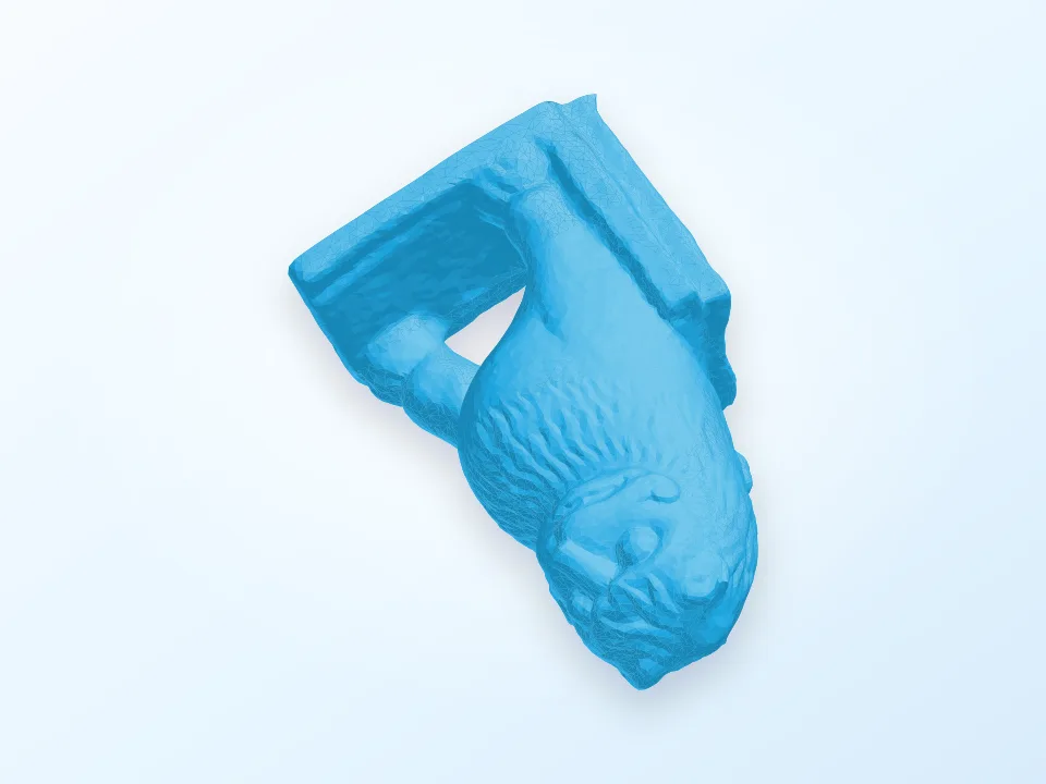 Lion, c. 2nd century India Uttar Pradesh, Mathura region 3D model preview