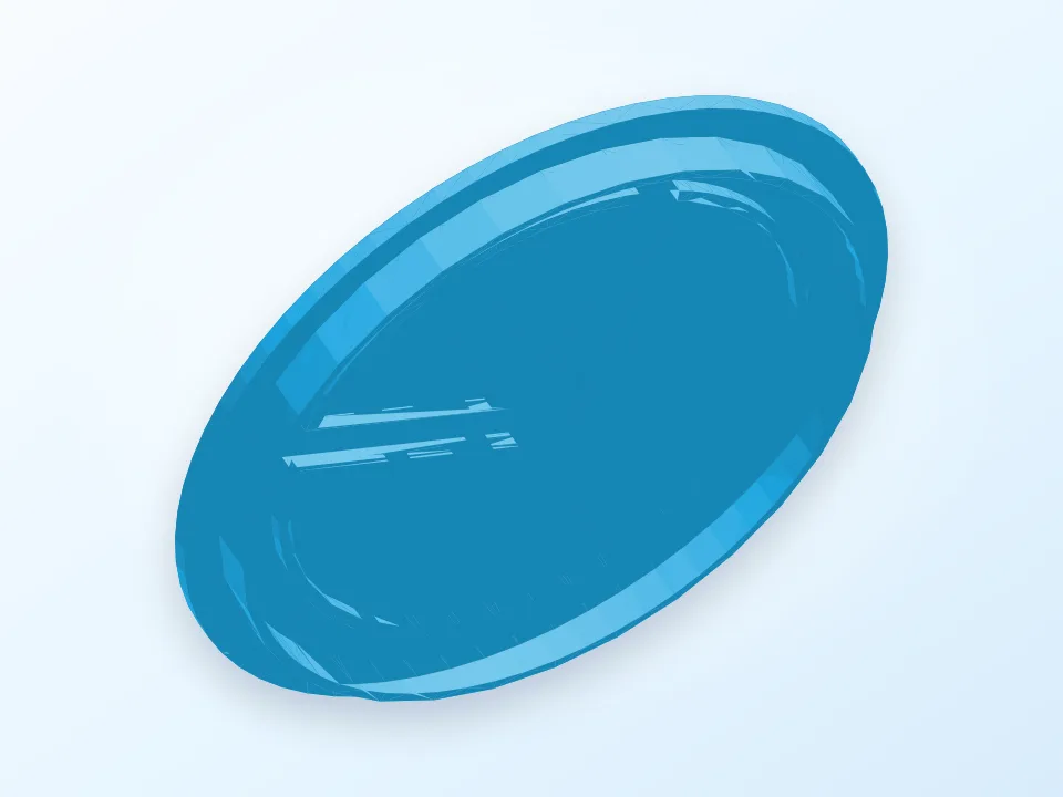 Peace Sign Cookie Cutter 3D model preview