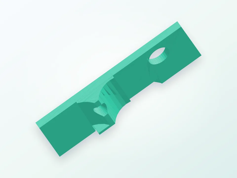 Anet A8 Internal Filament Guide 3D model preview