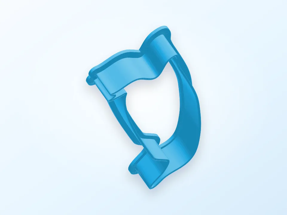Penguin Cookie Cutter 3D model preview