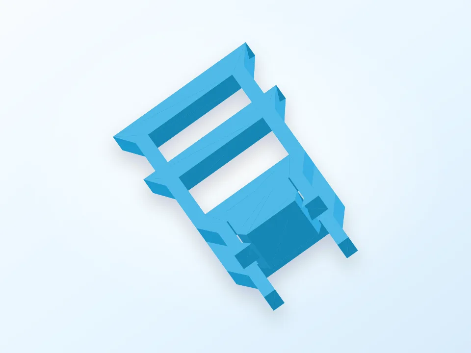 Schwibbogen holder, Schwibbogen-Ständer 3D model preview